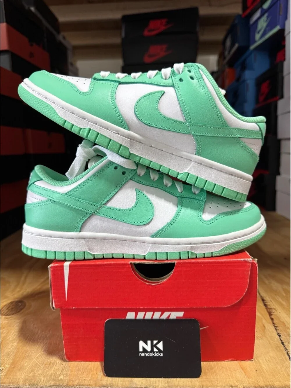 Nike Wmns Dunk Low 'Green Glow' DD1503-105 BRAND NEW SIZE 5W